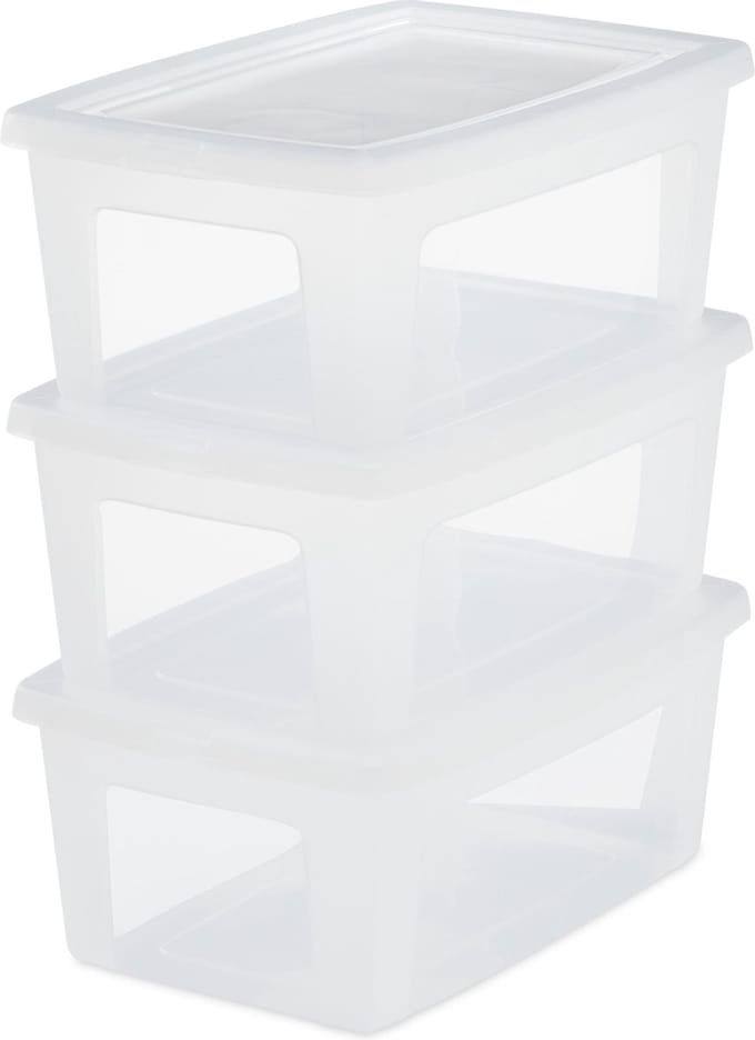 IRIS Clearbox Opbergbox - 11L - Kunststof - Transparant - 3 stuks