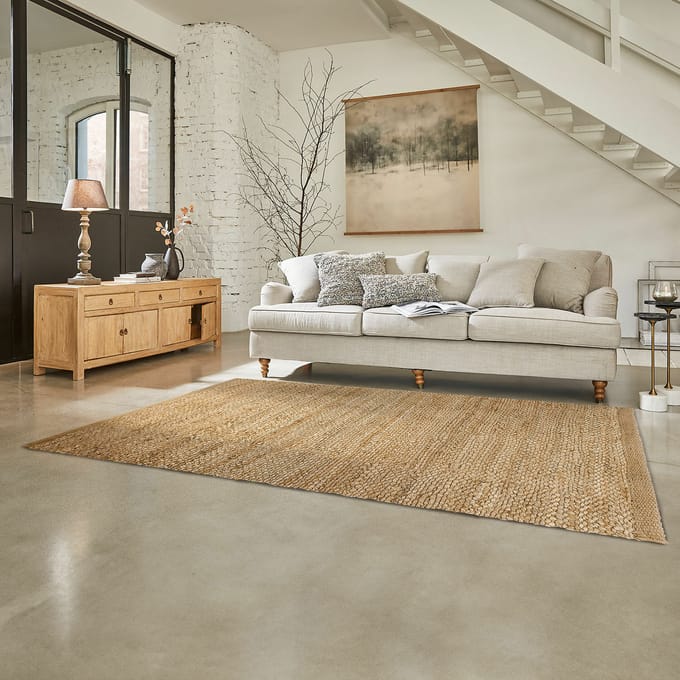 LOBERON Vloerkleed Abitain bruin