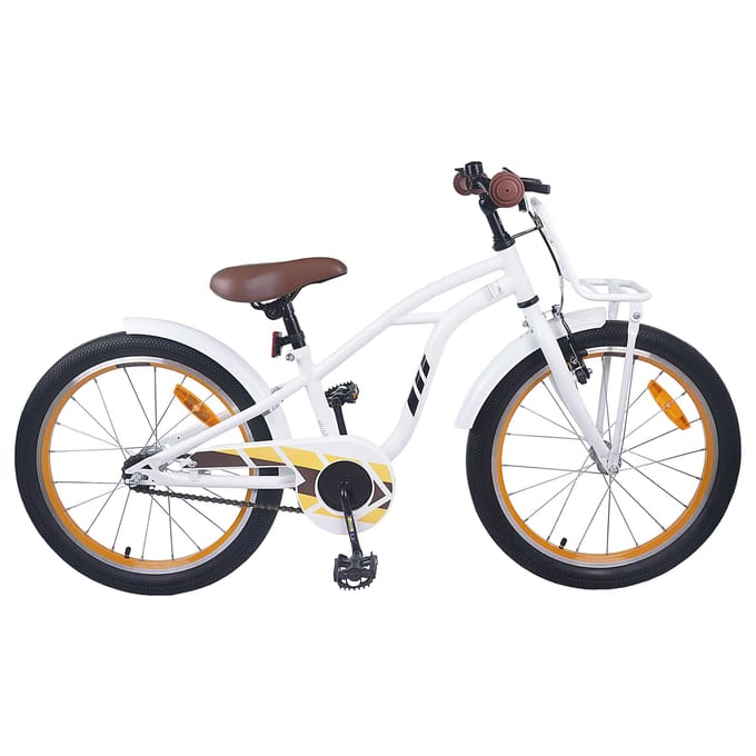 vidaXL - Kinderfiets - 18 - Inch - voor - 5-7 - jaar - oud - Wit