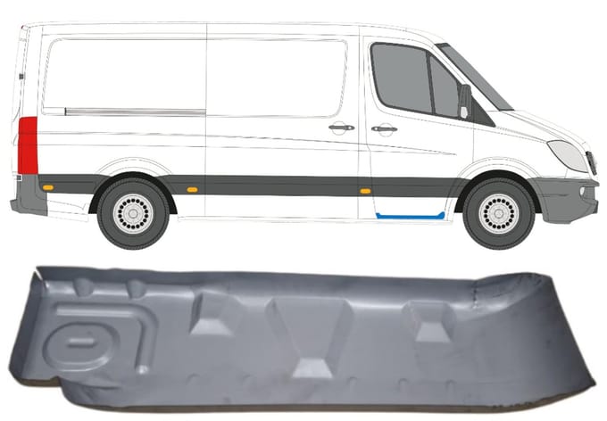 Instapplaat voor Mercedes Sprinter 2006-2018 / Rechts