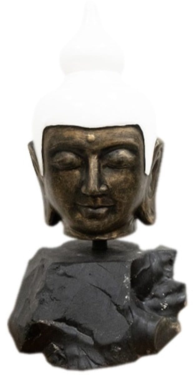 Ornament Boeddha hoofd teak M