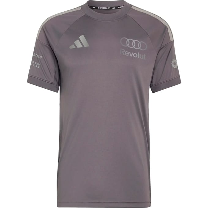 Adidas Performance Audi Revolut F1 Team Replica Coureursshirt - Heren - Grijs