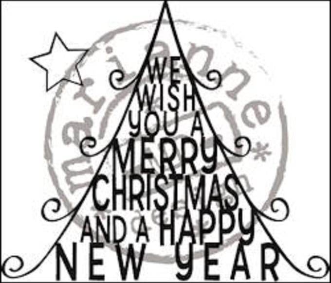 Mariane Design - Stempel - Quilling - FG 2463 christmas tree