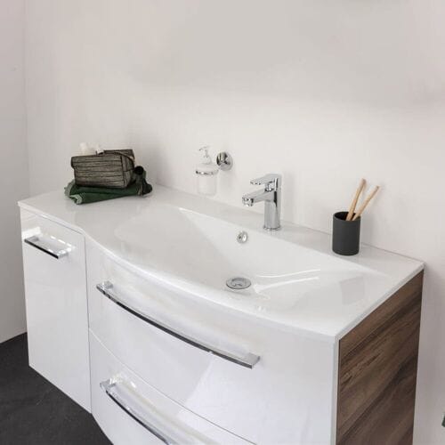 Fackelmann cast iron basin 115 cm, right 73608