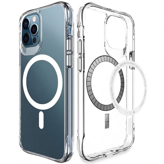 imoshion Hoesje - Geschikt voor iPhone 12 Pro Max - geschikt voor MagSafe case - Transparant