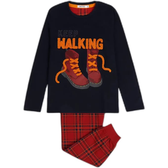 Pyjama met lange mouwen voor kinderen Admas Keep Walking A