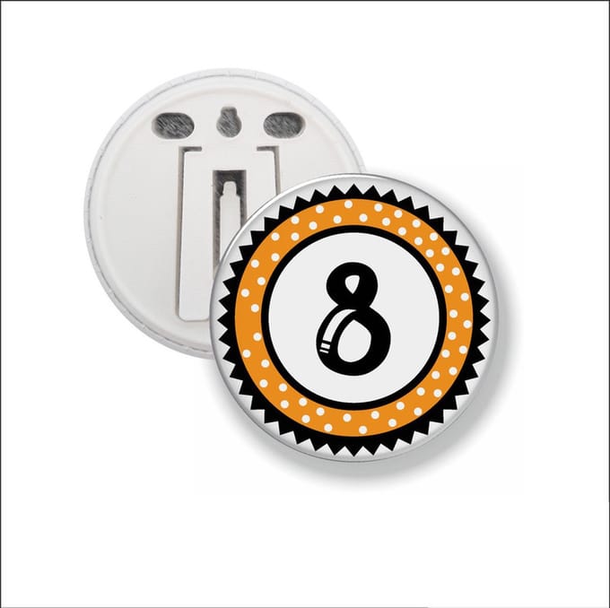 Button Met Clip 58 MM - 8