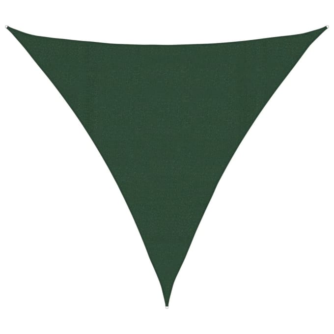 vidaXL - Zonnezeil - 160 - g/m² - 4x4x4 - m - HDPE - donkergroen
