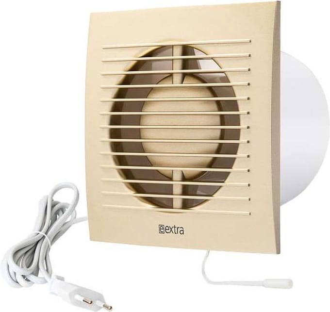 Badkamer ventilator Ø 100 mm Goud met timer en vochtsensor - EE100HTG