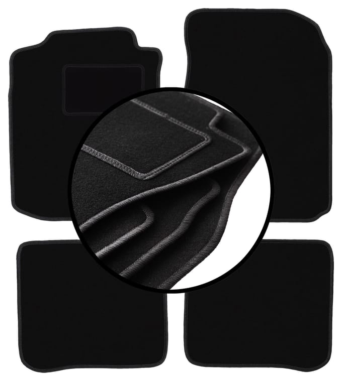 Complete set veloursmatten voor: Toyota Corolla E11 hatchback (1997-2001)
