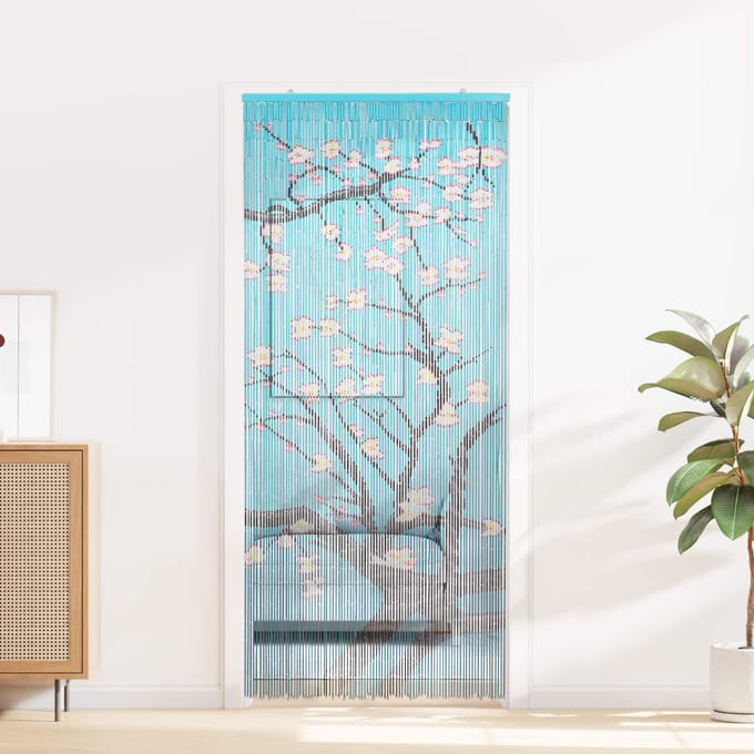 vidaXL - Insect - Deur - Gordijn - Meerkleurig - 90 - x - 200 - cm - Bamboe