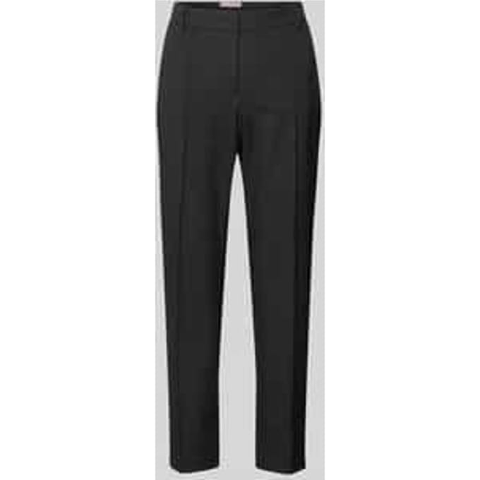 Slim fit stoffen broek met persplooien