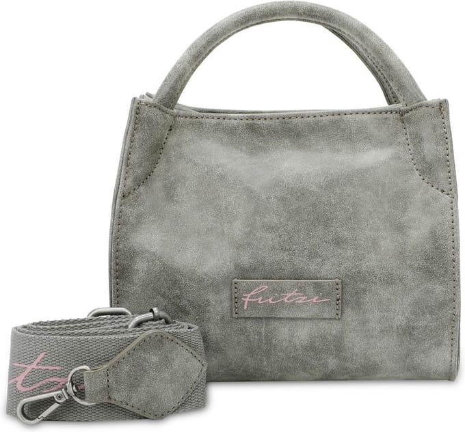 Fritzi aus Preußen Handtas Schoudertas Chunk01 Vintage Crossbody Bag Anthra Grijs