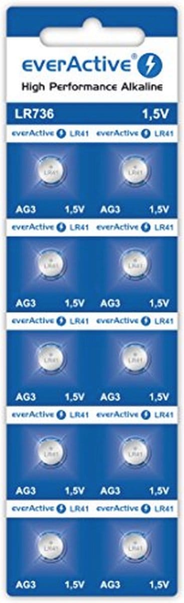 Knoopcel batterij AG3 G3 LR736 - 1x Blister