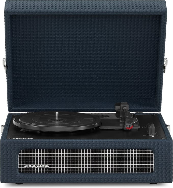 Crosley Voyager platenspeler - Navy - Bluetooth in/uit