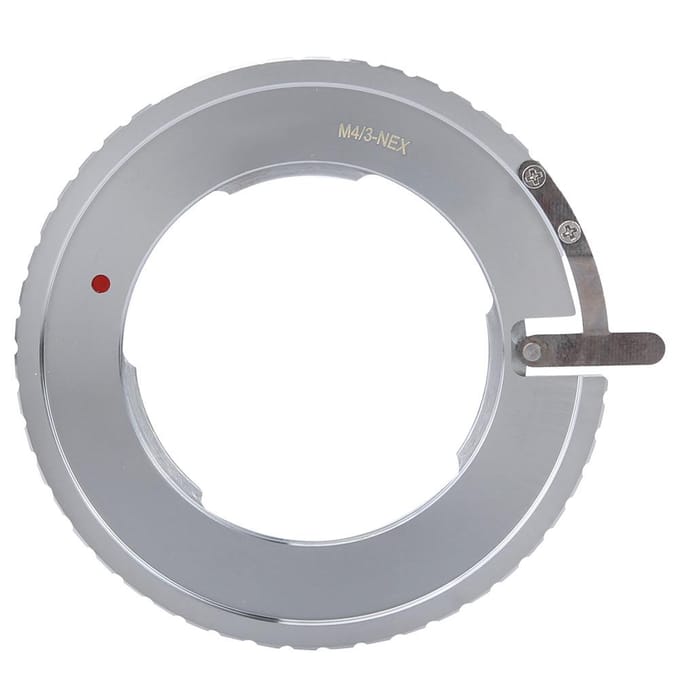 For M43 Lens to Sony NEX Camera Body Mount Adapter Ring gray