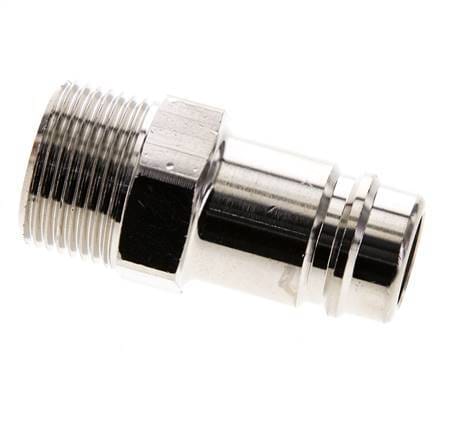 Vernikkeld Messing DN 15 Luchtkoppeling Insteeknippel G 3/4 inch Buitendraad - CLP15-M-BN-P-034