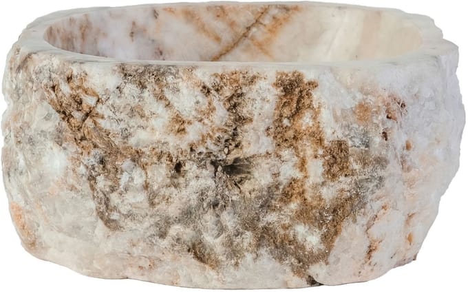 Waskom Natural Sunset Onyx – 30-35x15 cm – Natuursteen