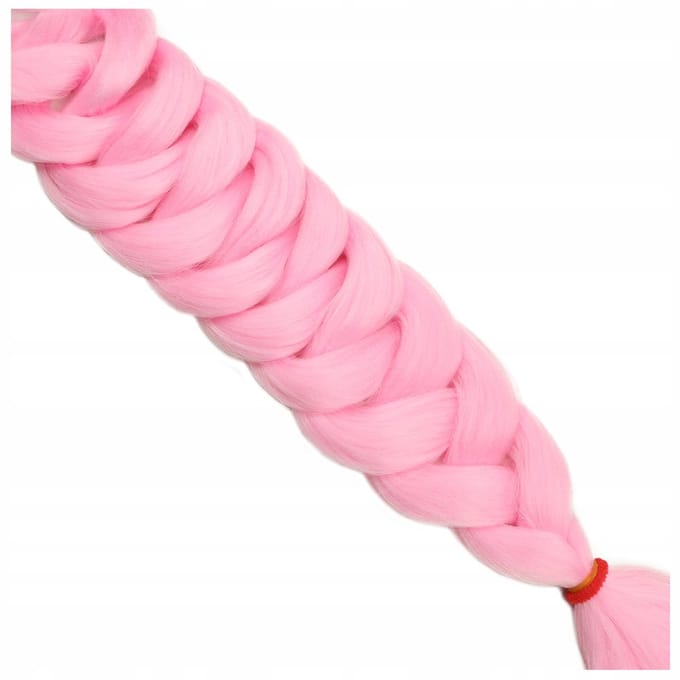 Synthetische Kleurrijke Vlechten Haarverlengingen 200cm - Roze