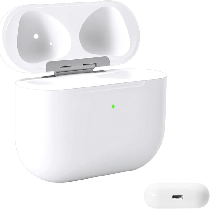 Oplaadcase - Oplader Case - Koptelefoon Opladen - Bluetooth Koppelknop - 13.5 x 5.4 cm - Wit