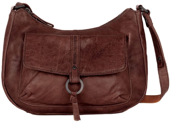 Leren Crossbodytas - Cheyenne - Donkerbruin