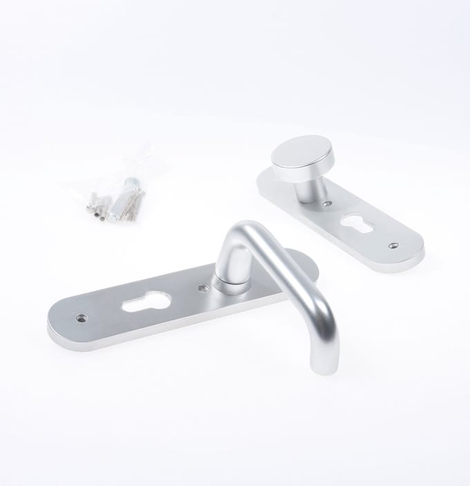 Nemef Kruk/knop schild aluminium 3253 FP rechtswijzend pc55 F1