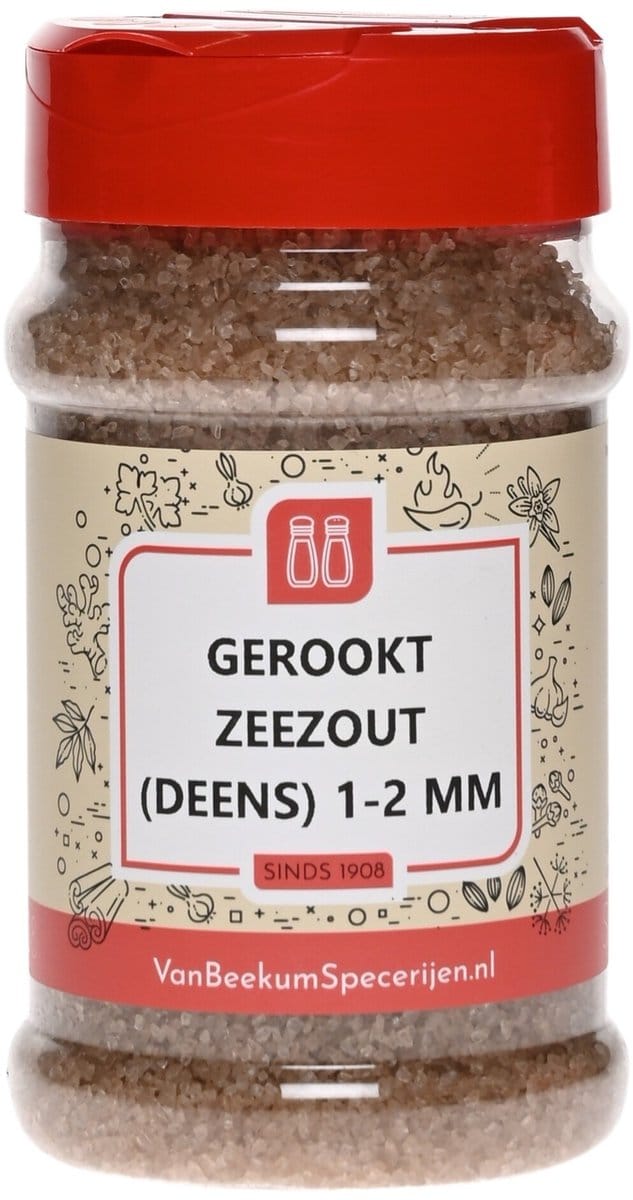 Van Beekum Specerijen - Gerookt Zeezout (Deens) - Strooibus 330 Gram