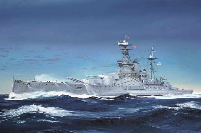 Trumpeter Modelbouwpakket Schepen - 05378 HMS Royal Oak - WWII Revenge-klasse - Brits Slagschip Plastic - 1:350 - Modelbouw