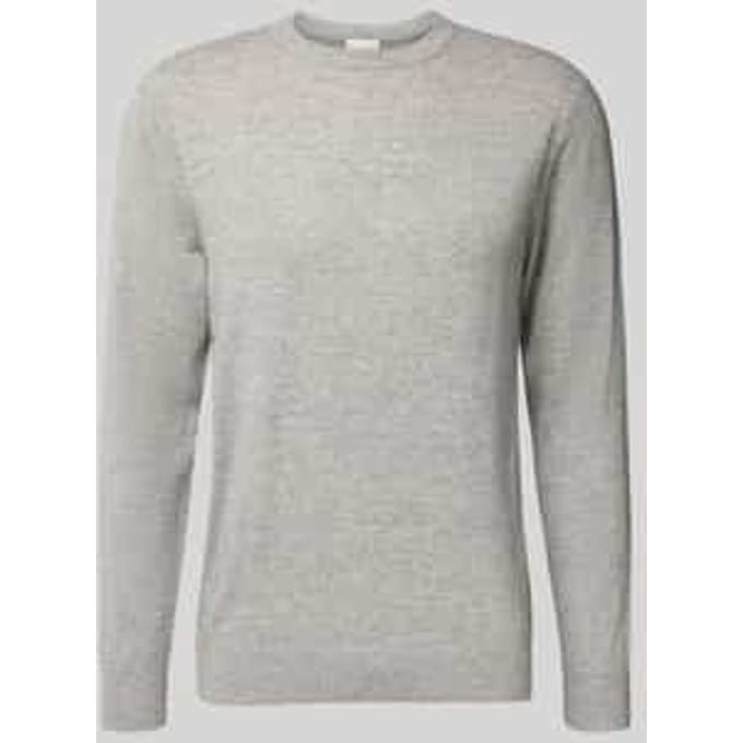 Gebreide pullover van wolmix met ronde hals