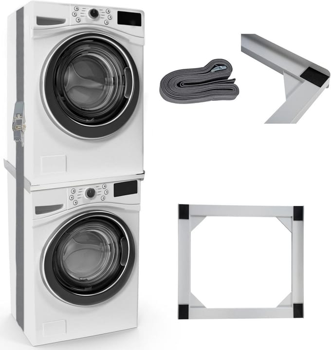 CLP Opbouwmeubel voor wasmachines - Ombouw - Verhoger - Rek - Aansluitframe -, Inhoud:Aansluitframe