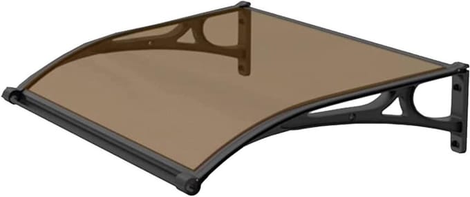 Deurluifel - Huisdeur Overkapping - Weer Beschermen - PC Uithoudingspaneel - 60x120cm - Bruin