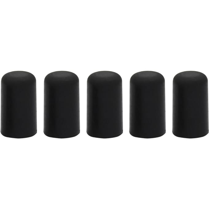 5 stuks draagbare zwarte cello rubberen eindpen tip beschermer muziekinstrumenten accessoire black