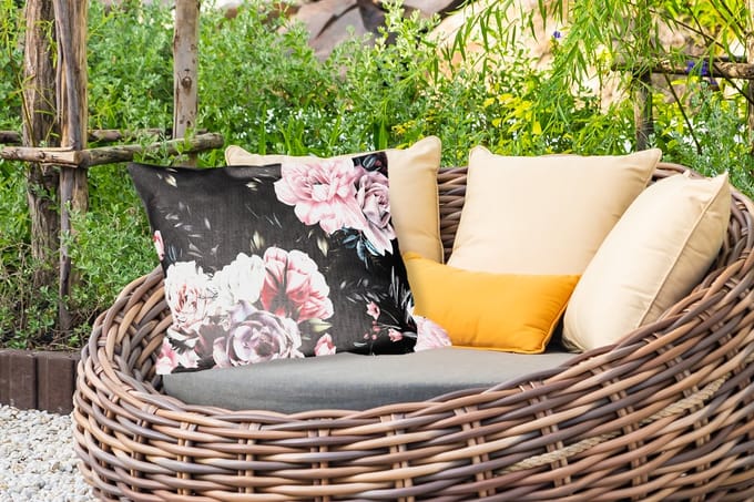 Buitenkussens - Tuin - Vintage - Rozen - Romantisch - Bloemen - 50x30 cm