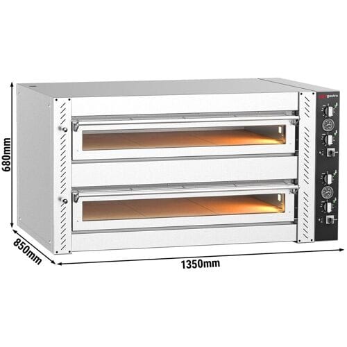 GGM Gastro Elektro Pizzaofen - 6+6x 30cm (Breit) - Manuell