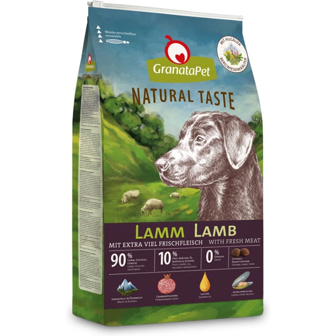 GranataPet Natural Taste Hondenvoer - Lam - 12 kg