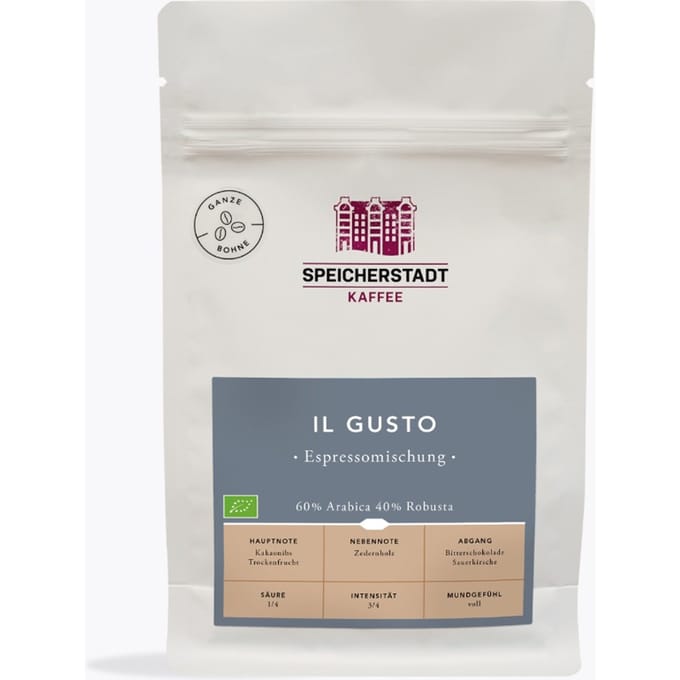 Speicherstadt Il Gusto espressomelange bio 250g