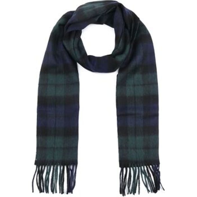 Barbour Sjaal Blackwatch Lamswol Donkergroen - Maat - Heren