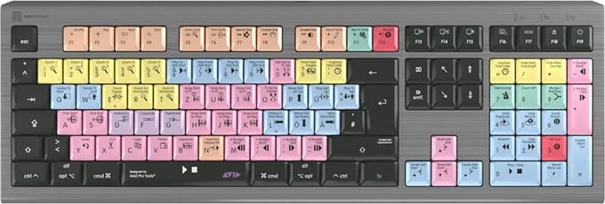 LogicKeyboard Pro Tools Astra 2 DE (Mac) Pro Tools Tastatur deutsch - Toetsenbord