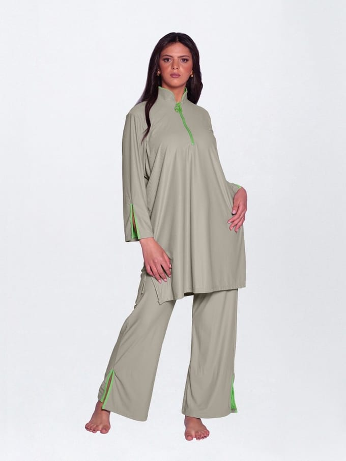 MYKINY BRAND - Dunya - Taupe - Badpak - Burkini - Maat M (valt groot)