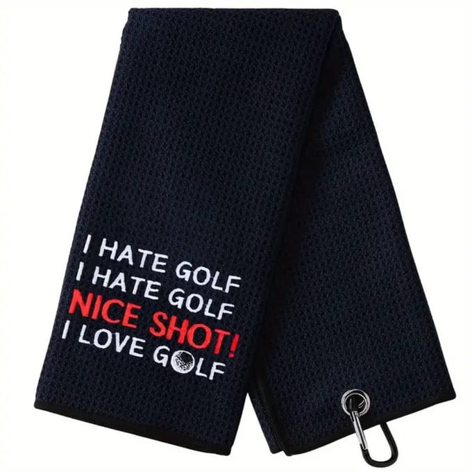 Nivard Golf Handdoek - Golfhanddoek - Golf Accessoires - Towel - Comfortabel - Grappige Tekst