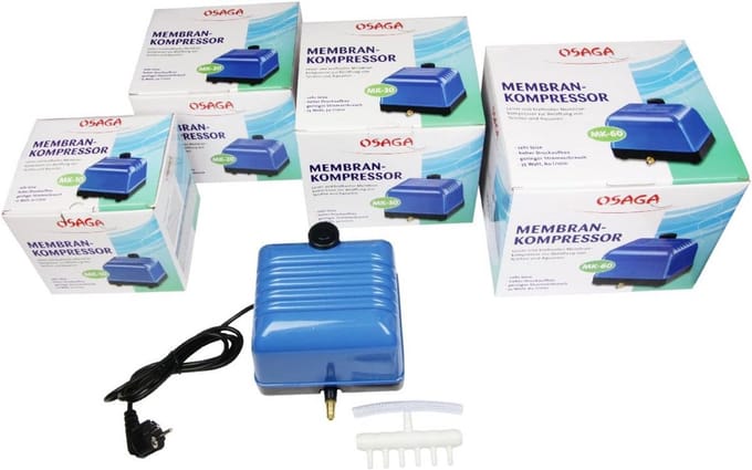 Membraancompressor - Luchtpomp - Duurzaam Werken - Dubbele Luchtkamer - 30 L per min - Aluminium