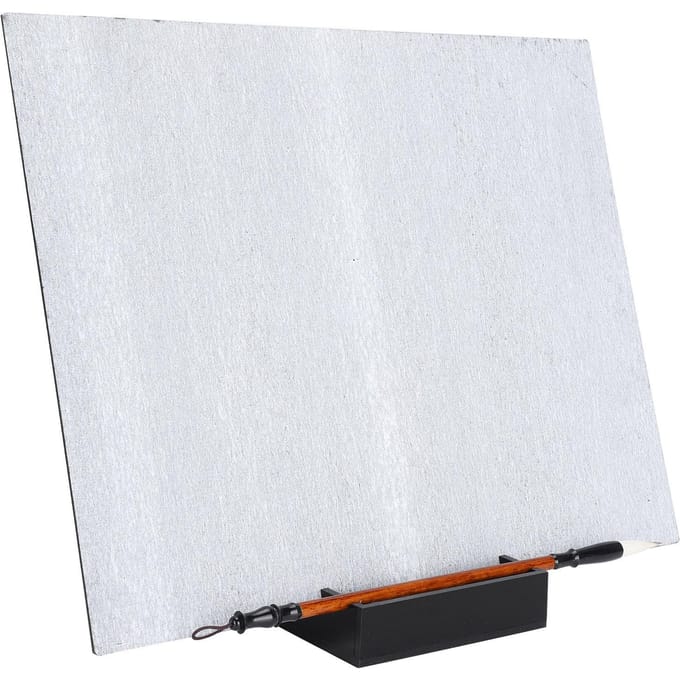 Ontspannend Waterschilderbord Herbruikbare Inktloze Watertekening Set met Penseel en Standaard white