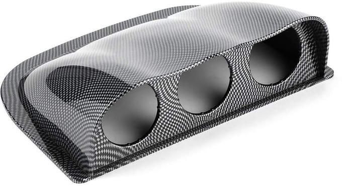 Dashboard Gauge Pod - Meterhouder - Automonitoring - 3 Meter Ontwerp - 52 mm - Zwart