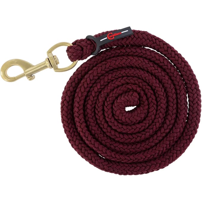 Voorbrenglijn Classy, merlot rood, musketon 2m