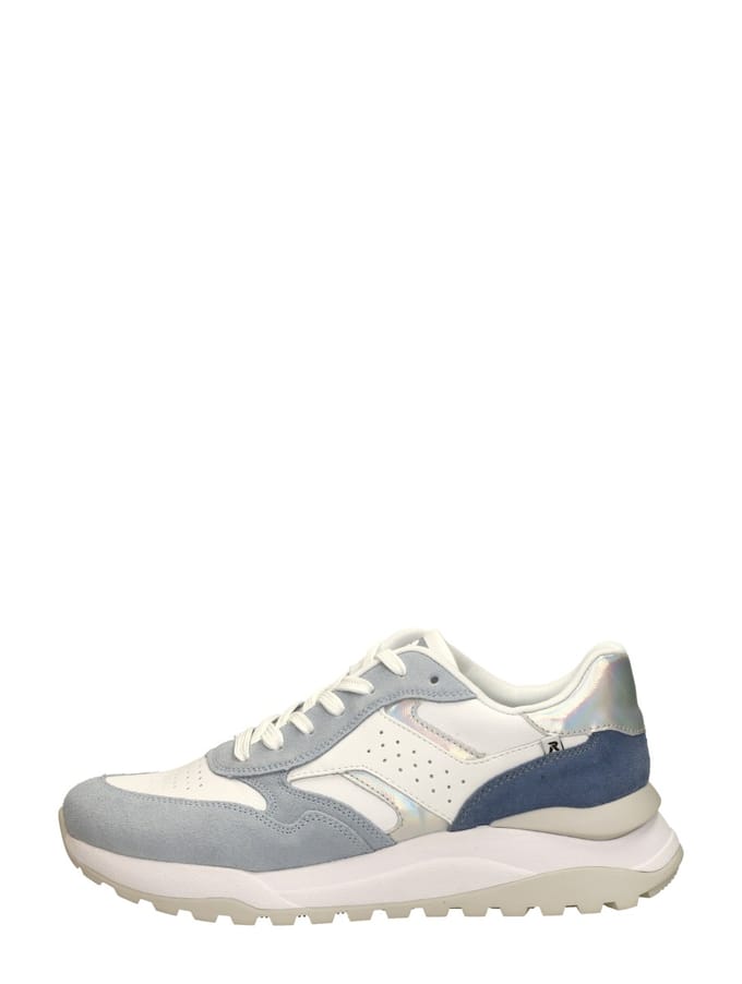 Rieker Sneakers blauw Leer - Dames - Maat 43