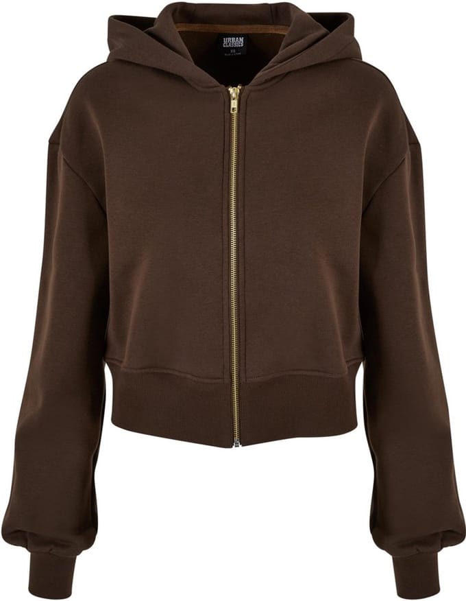 Urban Classics - Short Oversized Jacket Vest met capuchon - 4XL - Bruin