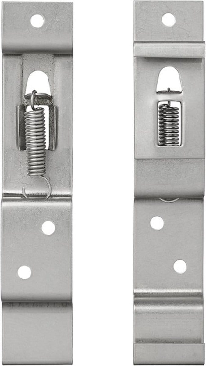 Benson Kentekenplaat klemmen - 2x stuks - RVS - nummerplaat bevestigen - aanhanger