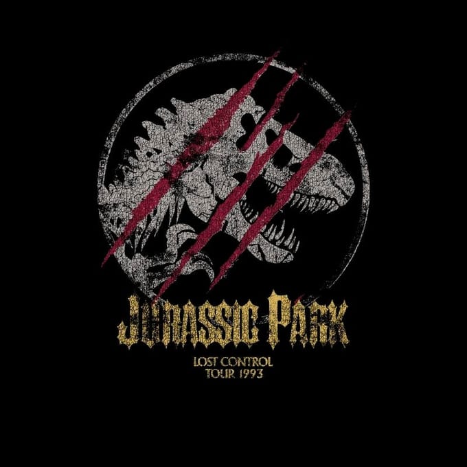 Jurassic Park Lost Control Men's T-Shirt - Zwart - M