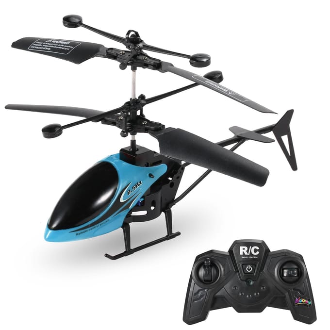 Hélicoptère RC télécommandé, Mini jouet RC pour enfants bleu