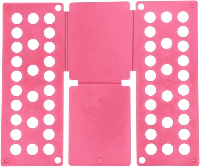 Vouwplank Kleding - Was Organizer - Efficiënt Vouwen - Gelijkmatige Vouwen - Groot Formaat - Roze